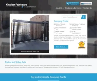 Khodiyarfab.co.in(Khodiyar Fabricators) Screenshot