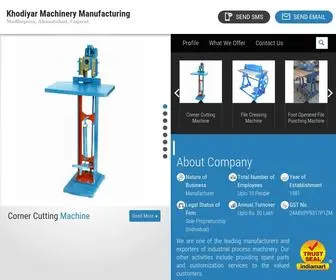 Khodiyarmachinery.com(Khodiyar Machinery Manufacturing) Screenshot