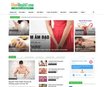 Khoedep247.com(Cổng thông tin Sức khoẻ &amp; Làm đẹp) Screenshot