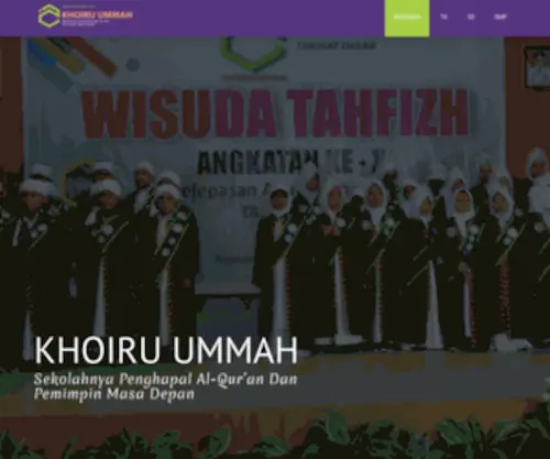 Khoiruummah.sch.id(Sekolah Tahfizh Plus Khoiru Ummah Pekanbaru) Screenshot