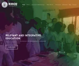 Khoj.edu.pk(Society for People's Education) Screenshot