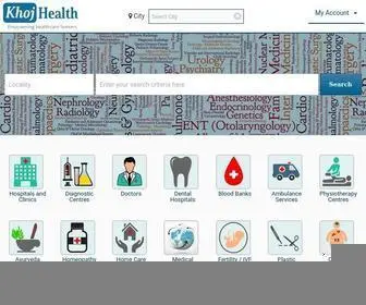 KhojHealth.com(Home) Screenshot