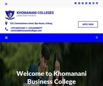 Khomananicolleges.com(LEARN FROM THE BEST) Screenshot