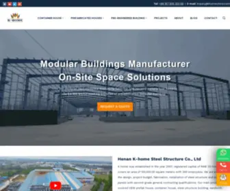 Khomechina.com(PEB Buildings & Container House Manufacturer) Screenshot