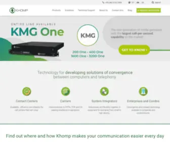 Khomp.com.br(Khomp) Screenshot