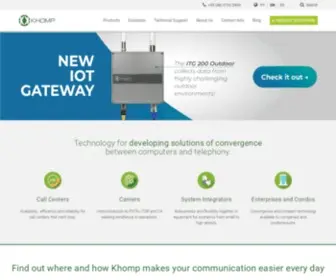Khomp.com(Enabling Technology) Screenshot