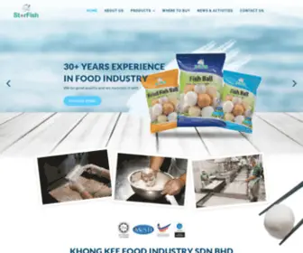 Khongkee.com.my(Seafood Products Malaysia) Screenshot