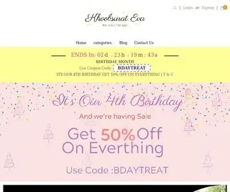 Khoobsurateva.com(Khoobsurat Eva) Screenshot