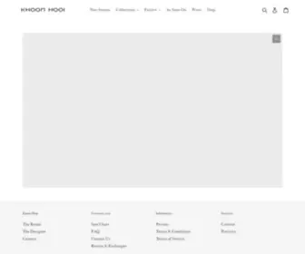 Khoonhooi.com(A contemporary occasion wear label) Screenshot