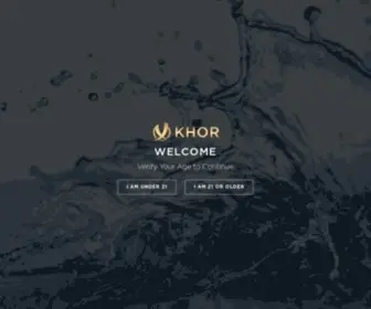 Khor.com(Best selling ukranian vodka in the wolrd) Screenshot