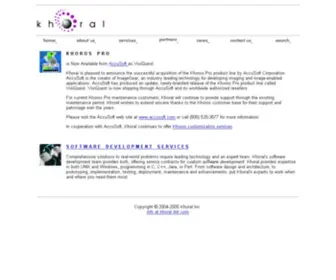 Khoral.com(Khoral Inc) Screenshot