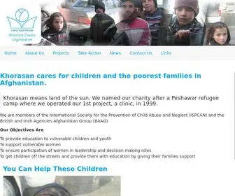 Khorosan Cares for Children and the Poorest Families in Afghanistan