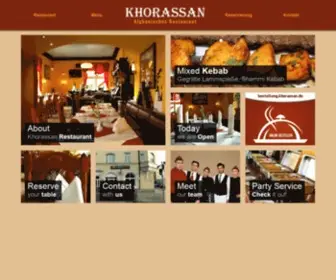 Khorassan.de(Afghanisches Restaurant München) Screenshot