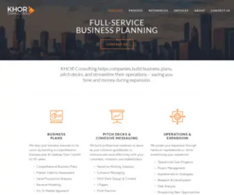 Khorconsulting.com(KHOR Consulting) Screenshot