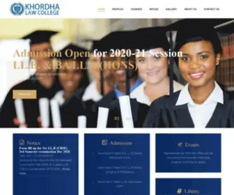 Khordhalawcollege.com(Khordha Law College) Screenshot