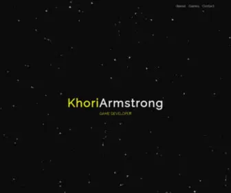 Khoriarmstrong.com(Khori Armstrong's Portfolio) Screenshot