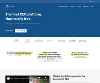 Khorus.com(Strategy Execution Software for CEOs) Screenshot