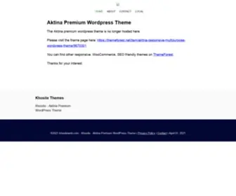 Khositeweb.com(Aktina Premium WordPress Theme) Screenshot