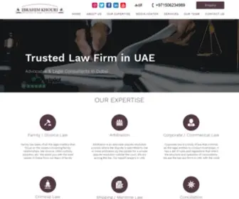 Khourilawyers.com(Lawyers in Dubai) Screenshot