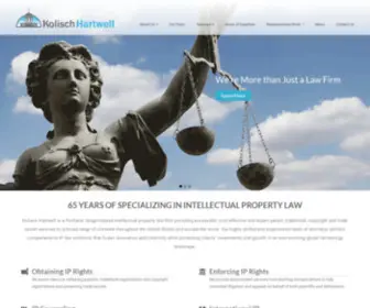 Khpatent.com(Kolisch Hartwell IP Law Firm) Screenshot