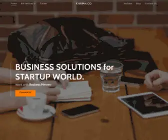 KHRMN.co(Business Solutions for Startup World) Screenshot