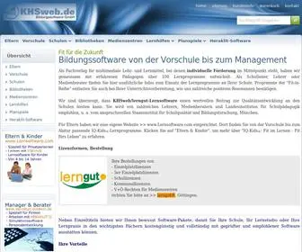 KHsweb.de(Lernsoftware und Lernprogramme für Schulen und Familien) Screenshot