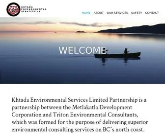 Khtada.com(Khtada Environmental Services LP) Screenshot