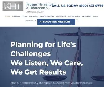 KHtlawyers.com(Estate Planning and Family Law Attorneys in Middleton & Baraboo) Screenshot