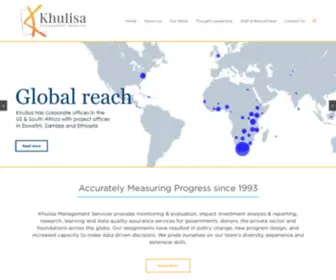 Khulisa.com(Khulisa Management Services) Screenshot