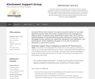 Khulumani.net(Khulumani Support Group) Screenshot