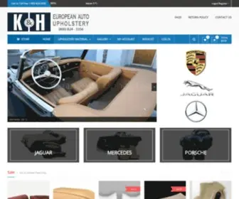 Khupholstery.com(K&H European Auto Upholstery) Screenshot