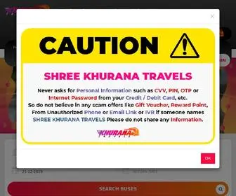 Khuranatravel.com(Online Bus Ticket Booking) Screenshot