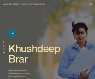 Khushdeepbrar.com(Business Coach) Screenshot