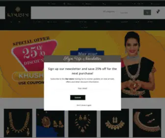 Khushijewels.com(Khushi Art Jewels) Screenshot