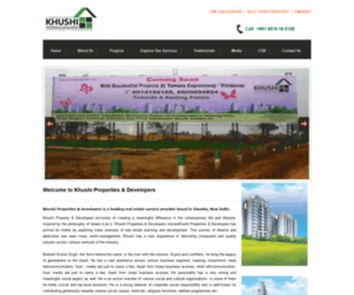 Khushiproperties.com(Khushiproperties) Screenshot