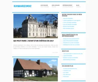 Khwarzimic.org(Création site immobilier) Screenshot