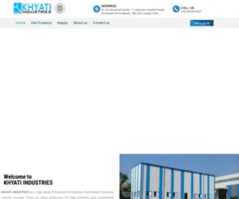 Khyatiindustries.com(Khyati) Screenshot