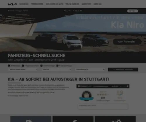 Kia-Autostaiger.de(KIA Autostaiger in Stuttgart) Screenshot