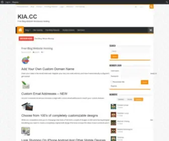 Kia.cc(Free Blog Website WordPress Hosting) Screenshot