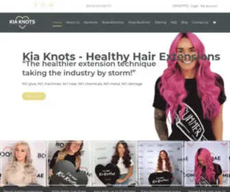 Kiaknots.co.uk(Hair Extensions Manchester) Screenshot