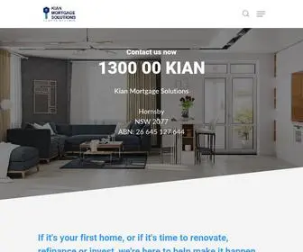 Kiansolutions.com.au(Mortgage Brokers) Screenshot