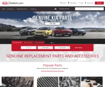 Kiaparts.com(Purchase Genuine Kia Parts & Accessories) Screenshot