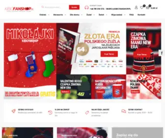 KibicFanshop.pl(Twoje Centrum Zakupów Online. Gadżety dla kibiców) Screenshot