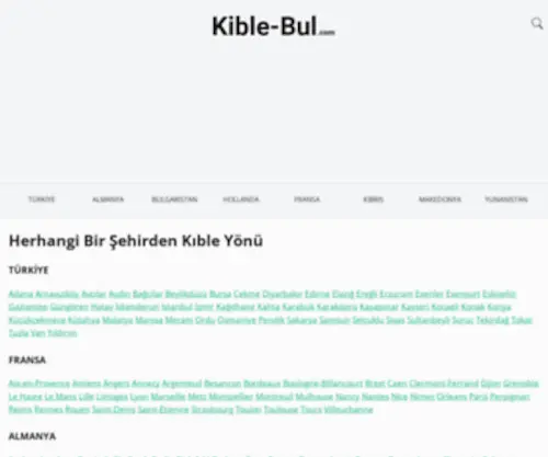 Kible-Bul.com(Online haritadan kıble yönünü bulma) Screenshot