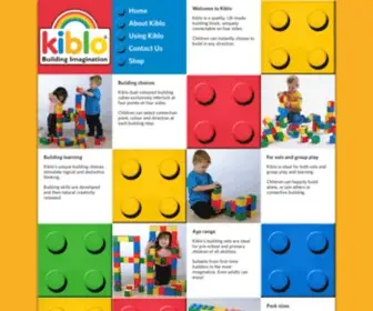 Kiblo.co.uk(Kiblo educational building blocks for early learning) Screenshot