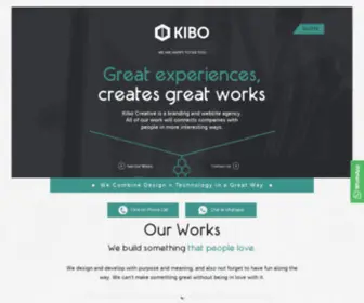 Kibocreative.com(Kibo Creative) Screenshot