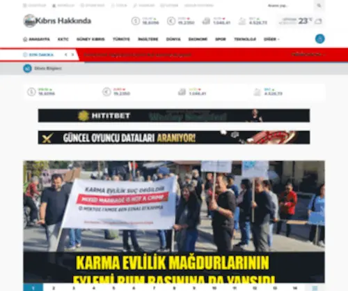 Kibrishakkinda.net(Kıbrıs) Screenshot