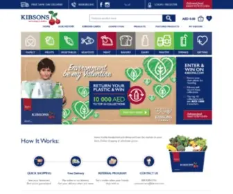 Kibsons.com(Delivering fresh groceries from farm to kitchen) Screenshot