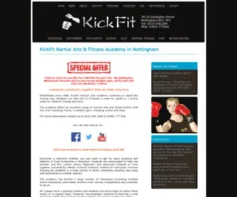 Kick-FIT.co.uk(Kickfit Martial Arts) Screenshot