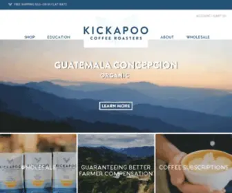 Kickapoocoffee.com(Wonderstate Coffee) Screenshot